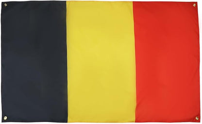 AZ FLAG Belgian Flag 150 x 90 cm with 4 Eyelets for Balcony or Wall