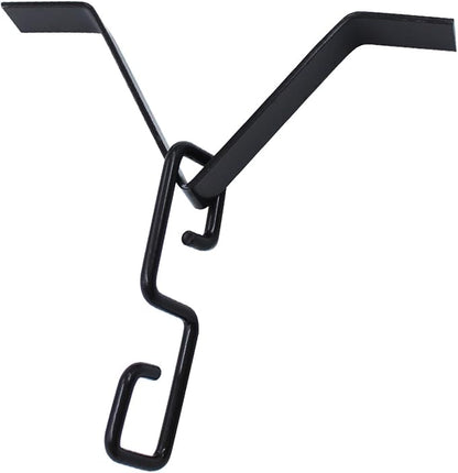 Rain Chain Gutters Adapter Clip for Garden V Style Copper Hook Hanger Gutter Clip for Rain Chain Installation kit Iron Connector for Rain Chimes Downspout Outside Hardware