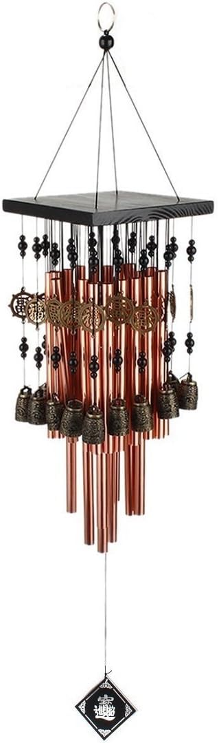 Outdoor Indoor 28 Metal Tube Wind Chime with Copper Bell Large Windchimes for Patio Garden Terrace W Fengshuisale Red String Bracelet W3089