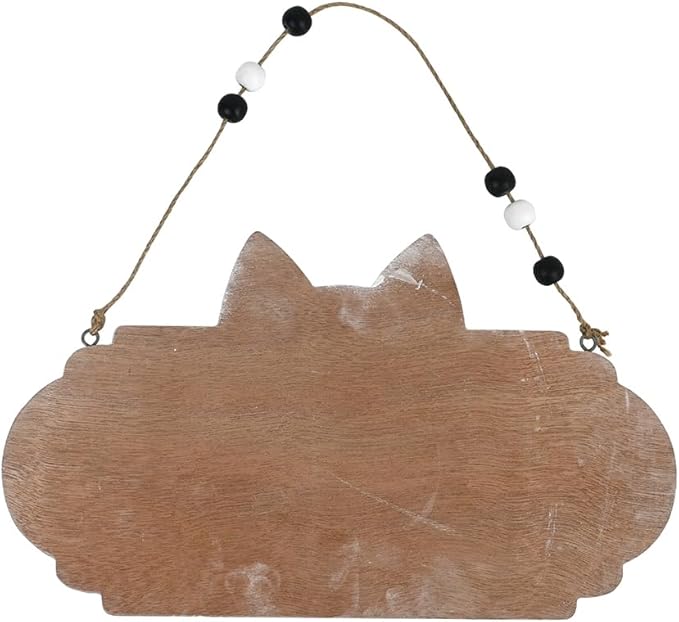 All Chic Catio Accessories Cat Sign Welcome to Our Catio Sign Front Door Sign for Cat Decor Wooden Sign for Black Cat Decor,Gifts for Cat Lovers