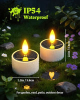 Solar Tea Lights - Waterproof Dusk to Dawn Sensor