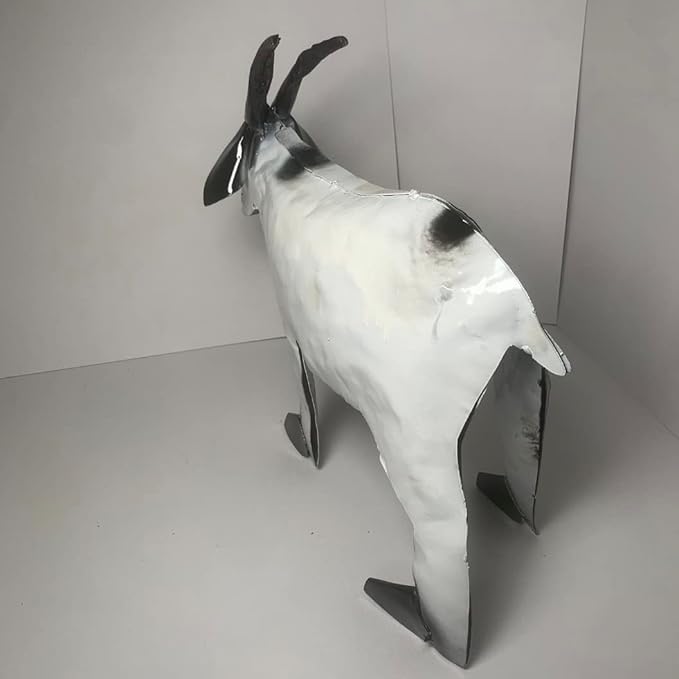 Decorative Rustic Metal Goat - Animal Metal Art, Home Metal Decor