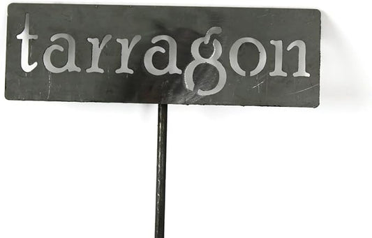 Classic Metal Garden Markers 19 Inches Tall (tarragon, Raw, Unfinished Steel (will rust with time))