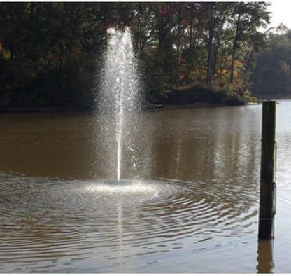 Custom Pro 1/3 HP Floating Pond and Lake Fountain Complete Kit - Powerful 3500 GPH Pump, 4 Spray Styles, 100 Foot Cord and More - Easy to Assemble