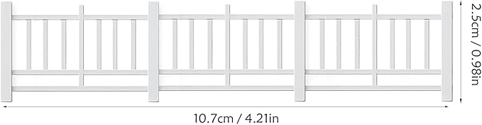 LUOZZY 20 Pcs Miniature Doll Fences Fairy Garden Ornament Vintage Fences Micro-Landscape Dollhouse Decorations