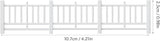 LUOZZY 20 Pcs Miniature Doll Fences Fairy Garden Ornament Vintage Fences Micro-Landscape Dollhouse Decorations