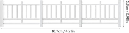 LUOZZY 20 Pcs Miniature Doll Fences Fairy Garden Ornament Vintage Fences Micro-Landscape Dollhouse Decorations