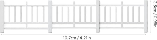LUOZZY 20 Pcs Miniature Doll Fences Fairy Garden Ornament Vintage Fences Micro-Landscape Dollhouse Decorations