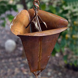 Nutshell Stores Desert Flower Cup Rain Chain Rain Chain - Copper - 8 Feet