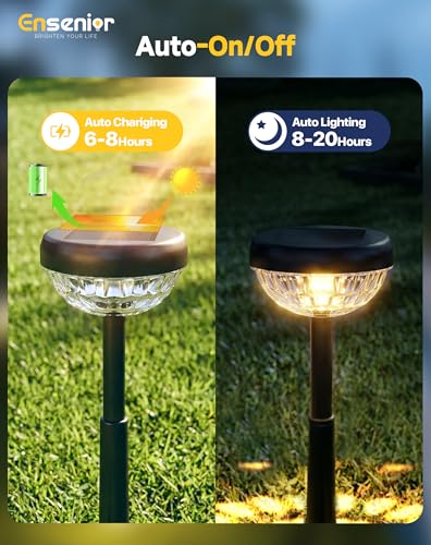 Solar Pathway Lights - Warm White 8 Pack