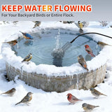 120V 250W Pond De-Icer and Chicken Water Heater for Livestock Tank Heater, Featuring Power-Off Protection, Overheating Protection, GFCI Plug & 9.2FT UL Approved Cord