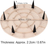 Zerodis Round Decorative Polypropylene Stepping Stones with Ground Stakes Outdoor Pathway Stones Stable Installation Decorative Landscaping Stepping Stones (Round)