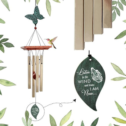 ASTARIN Memorial Custom Wind Chimes for Loss of Loved One, Wind Chimes for Patio Yard Decor, 24'' Condolences