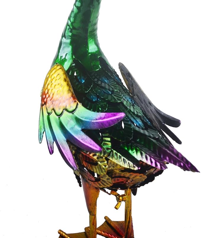 Duck Statue Metal Mallard Duck Sculpture Garden Decoration Metal Yard Art for Patio Lawn Backyard Outdoor Decoration