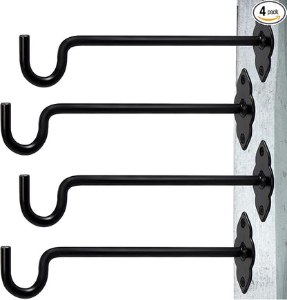 10 Inch 4 Pack Plant Hangers Outdoor or Indoor Plant Hooks Hanging Plant Bracket for Home Decor Bird Feeders