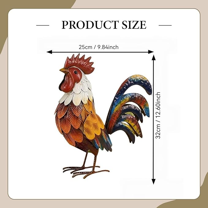 Metal Garden Statue Yard Art Decor Creative 3D Outdoor Statue Decorative Figurine for Lawn Outdoor Yard