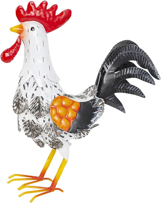 3D Garden Statue Chicken Yard Art Sculpture Artwork Patio Home Flowerbed