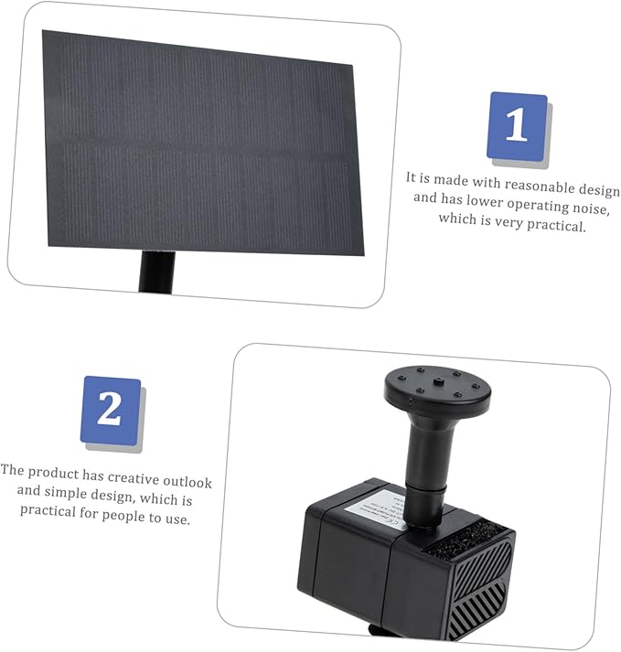 Levemolo 1set Professional Fountain Pump for Bird Bath Floating Pump for Gardens and Pools Efficient Creative Design and Low Noise