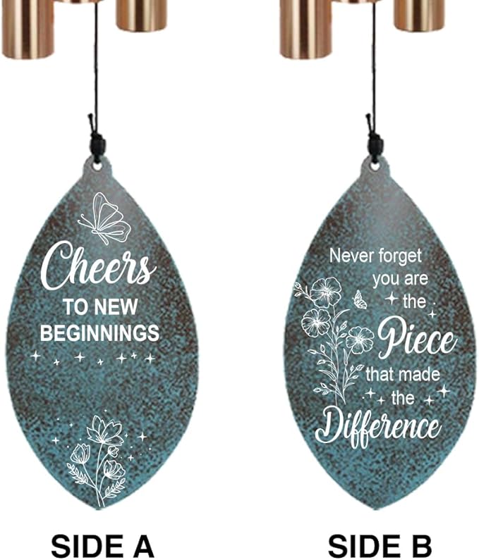 ASTARIN Personalized Happy Retirement Gift, Produced in USA Retirement Wind Chimes for Women Men, 35" Large Deep Tone Wind Chime Retire Gifts for Teacher Co-Workers Boss Husband Friends Parents