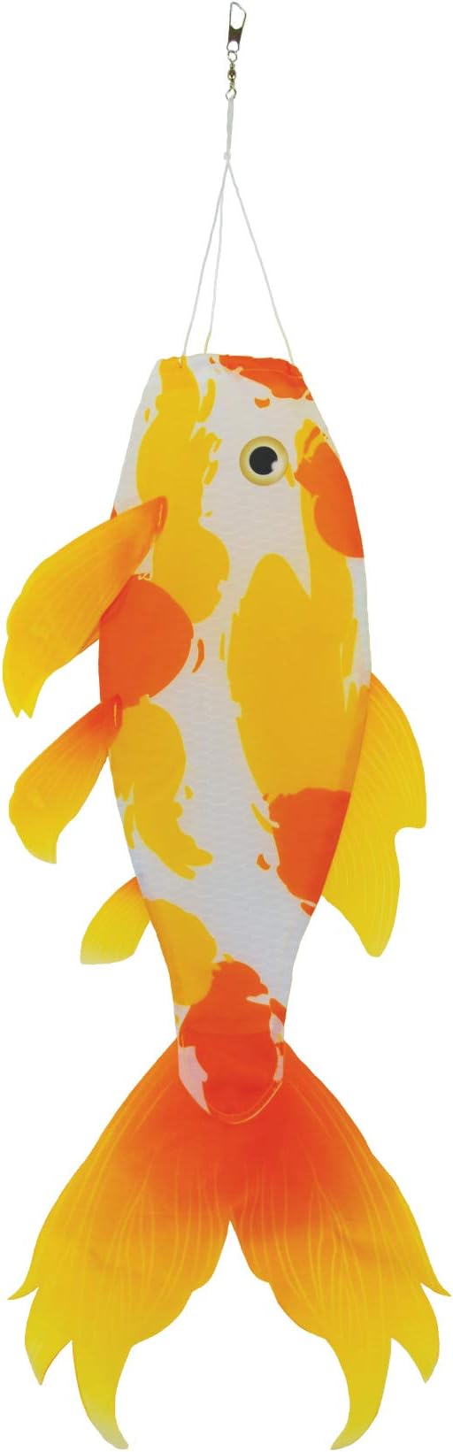 In the Breeze 5155 — Yellow Koi 30-inch Fish Windsock-Realistic Fishsock