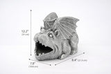 Gargoyle Gutter Guardian Rain Downspout Extension Statue, Decorative Downspout Sculpture Outddor Yard Garden Décor Splash Block, 3" × 4" Downspouts