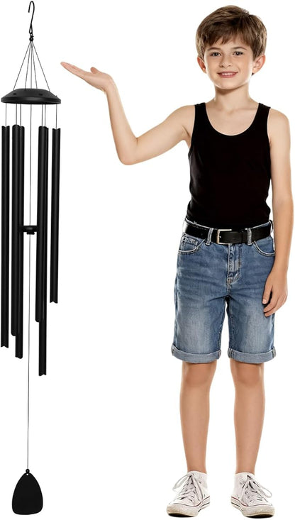 Extra Long 60" Wind Chimes for Indoor and Outdoor, Deep Bass Tone and Professional Tuned Aluminum Wind Chimes for Patio Garden Memorial, Sympathy Gift for Loss of Loved One, Housewarming Gift
