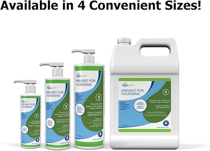Aquascape PREVENT Water Treatment for Fountains, Waterfalls, Rock and Gravel, Prevent White-scale Buildup, Stains, Foam and Other Unsightly Water Conditions. 8 oounce / 236 ml | 96073