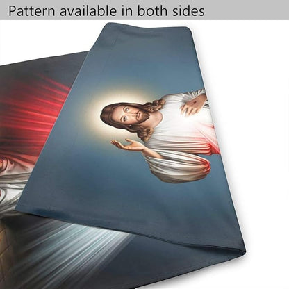 YISHOW Divine Mercy Garden Flag Double Sided Vertical Religious Faith Jesus Christian House Flags Yard Signs Outdoor Decor 12.5"X18"