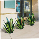 Tequila Rustic Sculpture,Rustic Hand Painted Metal Agave Plant,DIY Metal Plant Garden Yard Sculpture, Green Tequila Rustic Sculpture Metal Agave Plant Iron Art Agave Sculpture Statue