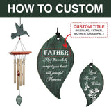 ASTARIN Memorial Custom Wind Chimes for Loss of Loved One, Wind Chimes for Patio Yard Decor, 24'' (Condolences-8)