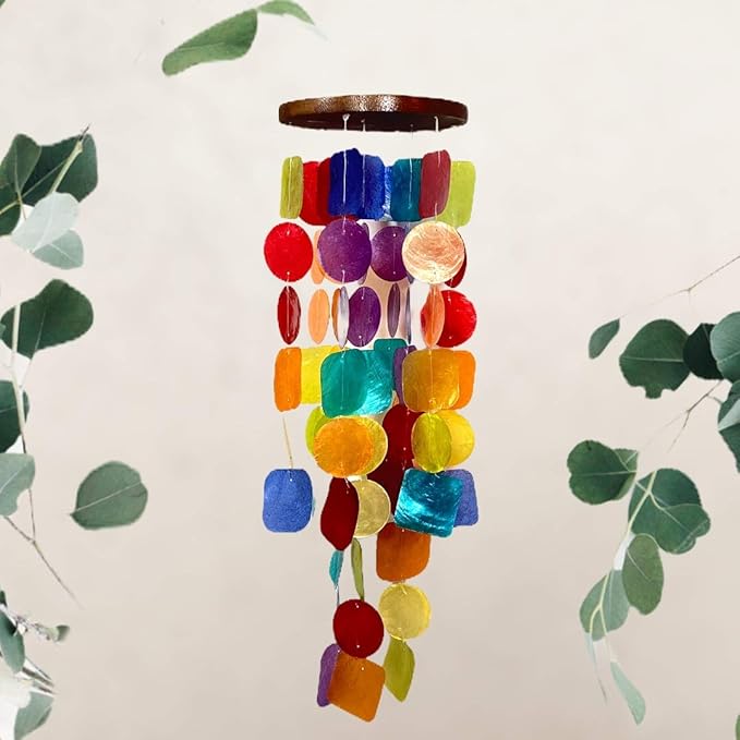 Chesapeake Bay LTD. 26" L Capiz Shell Windchime Mulit Colored 10705