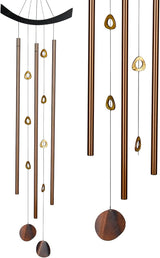 Woodstock Chimes Signature Collection, Woodstock Feng Shui Chime, 41'' Chi Energy Tiger's-Eye Eastern Energies Wind Chimes for Outdoor, Patio, Home or Garden Décor (CET)