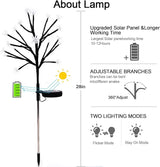 Solar Garden Lights Garden Decor, Solar Flowers Outdoor Decorative,2Pack 40LED Fairy Solar Lights Outdoor Waterproof Outside Yard,Patio,Pathway Decorations,Gardening Gifts for Women Mom