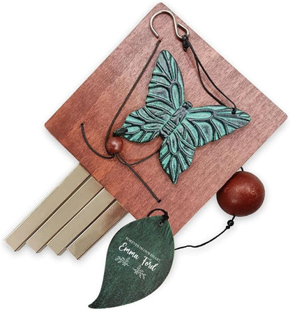ASTARIN Memorial Custom Wind Chimes for Loss of Loved One, Wind Chimes for Patio Yard Decor, 24'' (Condolences-7)
