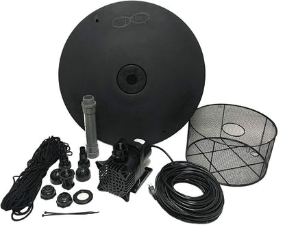 Custom Pro 1/3 HP Floating Pond and Lake Fountain Complete Kit - Powerful 3500 GPH Pump, 4 Spray Styles, 100 Foot Cord and More - Easy to Assemble