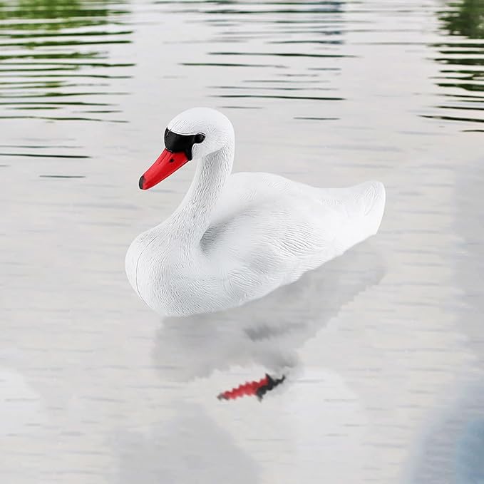 GLOGLOW Lifesize Floating Goose Decor for Pond Lake and Garden Outdoor Water Feature Decoration