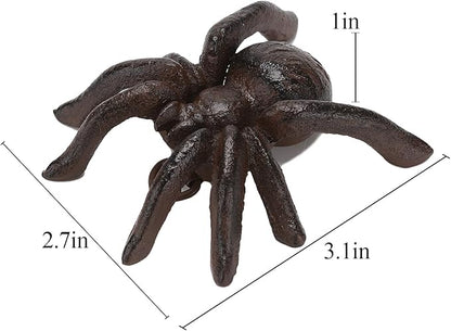 BRASSTAR Cast Iron Spider Statue Delicate Modelling Interior and Exterior Decoration Suitable for Placing Study Garden Lawn Balcony TQGJPT471