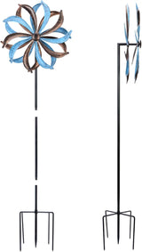 WONDER GARDEN Wind Spinners Outdoor Clearance, Premium Kinetic Wind Sculptures Wind Spinner, Metal Leaf Windmill for Outdoor Yard Patio Lawn & Garden