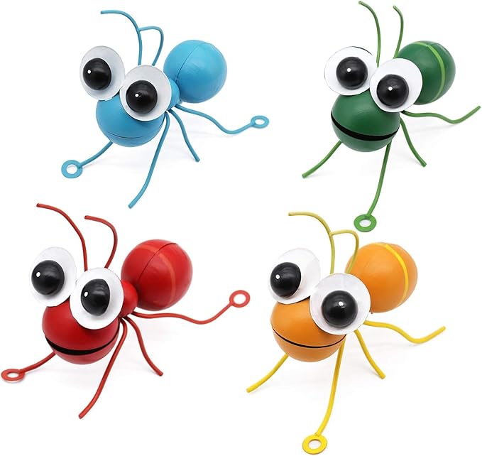 Ant Decor Metal Garden Wall Art Set of 4 Ants Figurines for Outdoor Garden Yard Lawn Supplies Home Decor