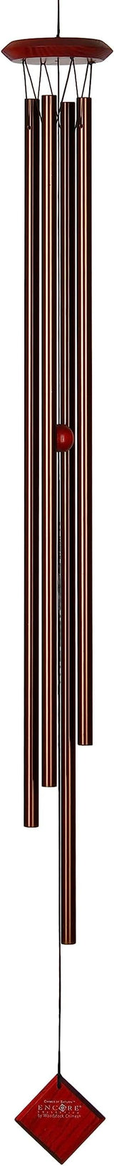 Woodstock Wind Chimes of Saturn Chimes for Outside, 47" Bronze Large Deep Tone Wind Chime Décor for Outdoor Garden, Patio, Porch, Encore Collection