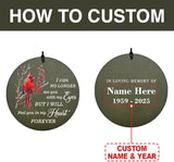 Personalized Cardinal Wind Chimes, 36inch Memorial Wind Chimes, in Loving Memory of Dad/Mom, Sympathy Mourn Gifts, Custom Funeral Wind Chime for Loss of Loved Ones (Produced in USA)