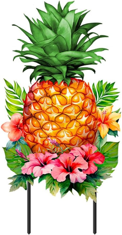 Briarwood Lane Pineapple and Stripes Metal Art