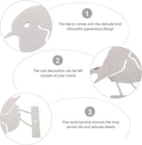 KESYOO Iron Arts Bird Garden Decor Creative Bird Shape Ornament for Outdoor and Indoor Spaces Iron Craftsmanship Unique for Decor
