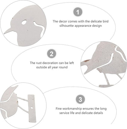KESYOO Iron Arts Bird Garden Decor Creative Bird Shape Ornament for Outdoor and Indoor Spaces Iron Craftsmanship Unique for Decor