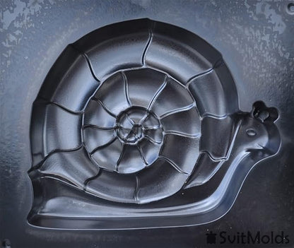 SvitMolds Concrete Mold DIY Snail Stepping Stone Mould Concrete Cement Mould ABC Plastic Pulmonata Garden and Yard Decor Garden Path D74