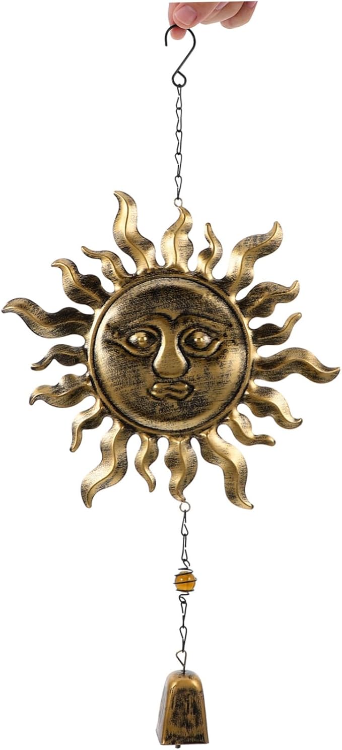 Happyyami 1pc Wind Chime Decorative Bell for Outdoor Spaces Rustic Blessing Wind Chime for Gardens and Patios Easy to Install Hanging Ornament for Home Decor