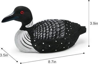 Loon Outdoors Bird Garden Decor: Backyard Birds Statues Cute Decorative Sculpture Lawn Ornament Small Realistic Duck Figurine Yard Decoration Rustic Outside Home Patio Gifts for Mom Women