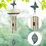 ASTARIN Memorial Custom Wind Chimes for Loss of Loved One, Wind Chimes for Patio Yard Decor, 24'' (Condolences-2)