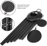 ASTARIN 60" Extra Large Wind Chimes Outside Metal WindChimes with Deep Tone, Outdoor Bass Windchimes for Patio Balcony Garden Yard Decoration,Black