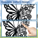WADORN Butterfly Metal Decorative Garden Stakes, Butterfly Flowers Garden Outdoor Statues Silhouette Boho Butterfly Stakes Metal Butterfly Garden Statues for Lawn Ornaments Yard Patio Outdoor Garden